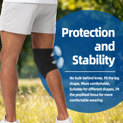 IYDoaMea 1 PC Knee Brace for Men & Women, Knee Support with Side Stabilizers & Patella Gel Pad