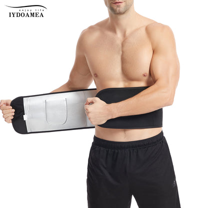 IYDoaMea 1PC Waist Trainer For Men Women For Home Gym And Workout Belt Plus Size Easy To Clean Sweatband Slim Body Upgraded sweet sweat waist trimmer sport waist adjustable waist Men's Compression Waist Trainer Suit