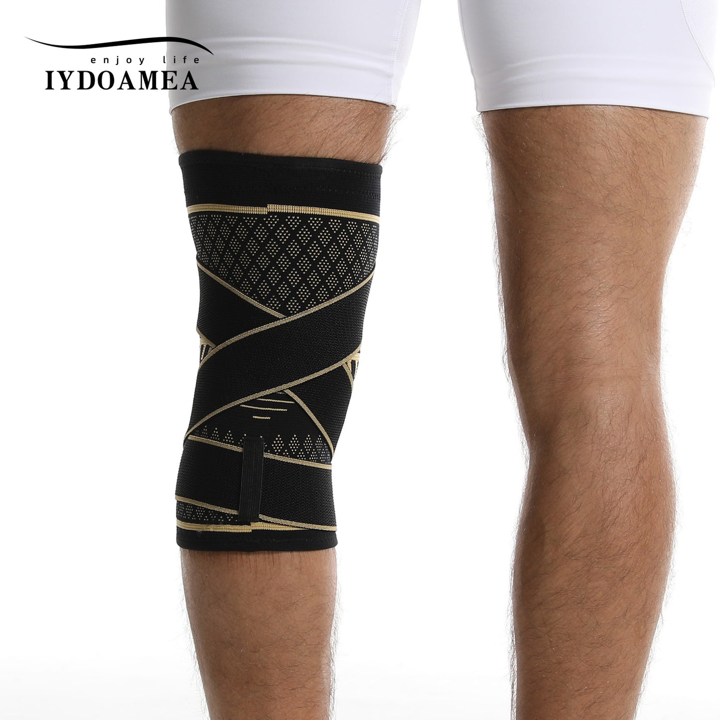 IYDoaMea 1PC  Compression Sleeve - Professional Support Brace With Adjustable Straps For Men And Women, Providing Comfortable Compression And Stability For Active Lifestyles (Order A Size Up) knee pain support strap Lightweight Compression