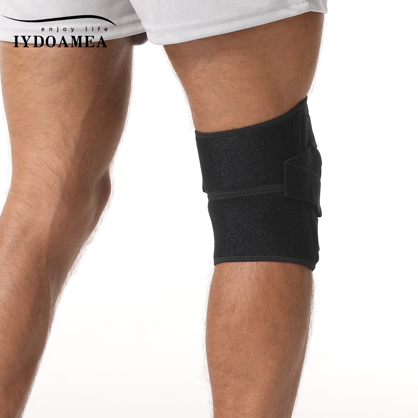 IYDoaMea 1 PC Knee Brace for Men & Women, Knee Support with Side Stabilizers & Patella Gel Pad