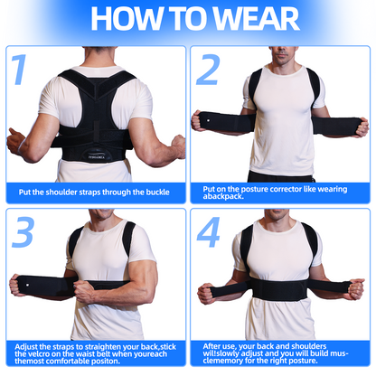 IYDoaMea Adjustable Posture Corrector for Improving Back Posture Relief for Upper and Lower Back