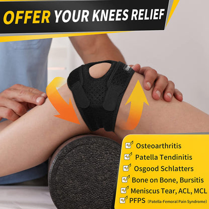 IYDoaMea 1pc Compression Knee Sleeve For Arthritis Supporting - Essential Workout Knee Guard For Women And Men black friday support strap Healthcare Tool Brace