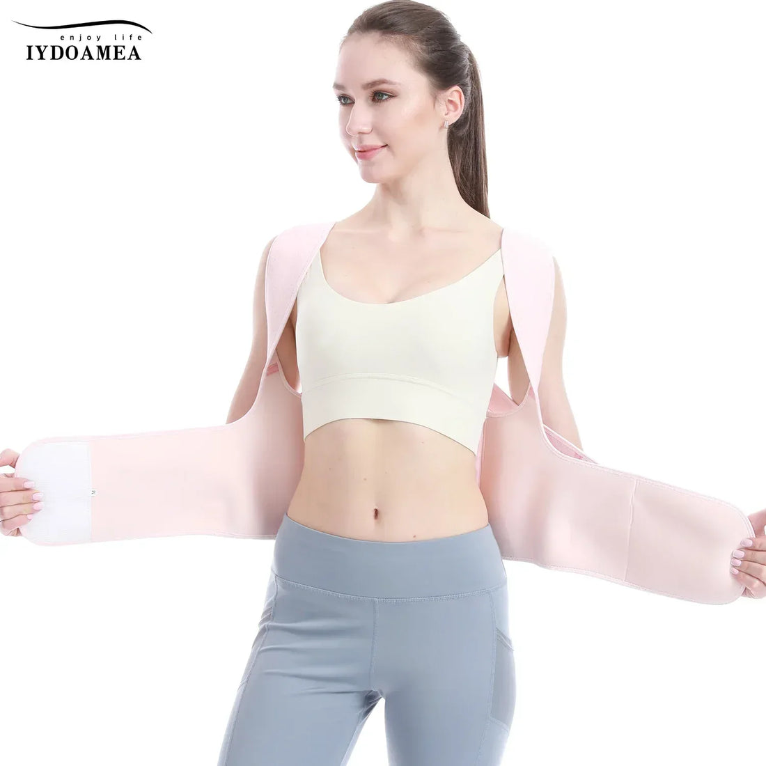 Adjustable Full Back Brace Posture Corrector For Women - IYDoaMea
