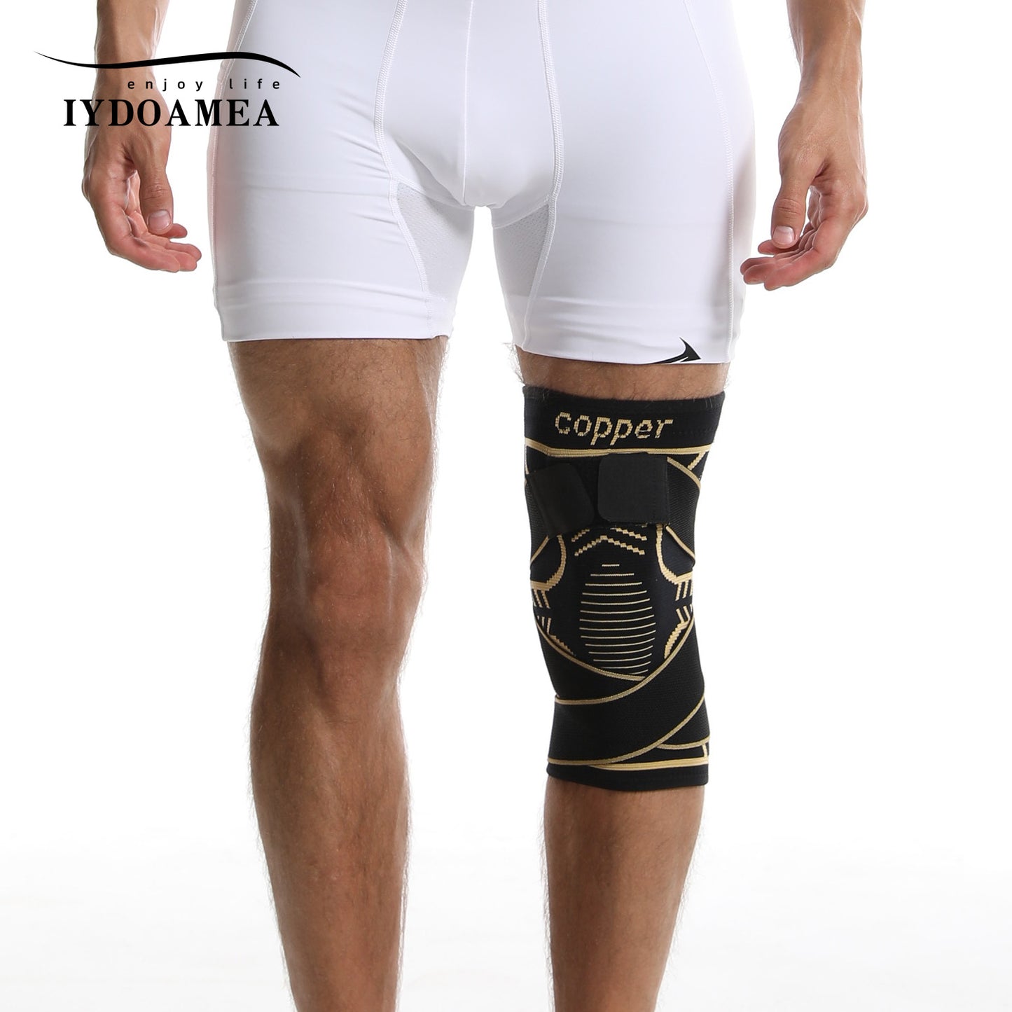 IYDoaMea 1PC  Compression Sleeve - Professional Support Brace With Adjustable Straps For Men And Women, Providing Comfortable Compression And Stability For Active Lifestyles (Order A Size Up) knee pain support strap Lightweight Compression