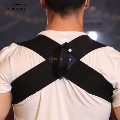 IYDoaMea 1PC Plus Size Fitness Heavy Shoulder Straps, Bench Presses, Shoulder Training Straps, Press Lifts, Chest Straight, Straight Back Assist Straps, Open Shoulder Assist Straps Heavy Shoulder Back Support Brace, Posture Corrector For Men And Women