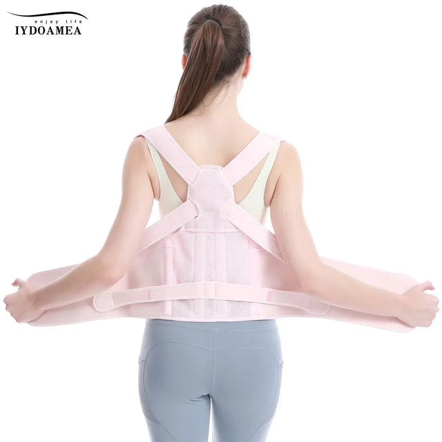 Adjustable Full Back Brace Posture Corrector For Women - IYDoaMea