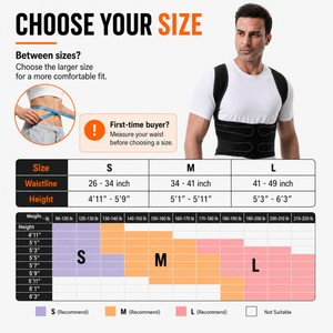 Full Back Posture Support Brace - adjustable straps detail