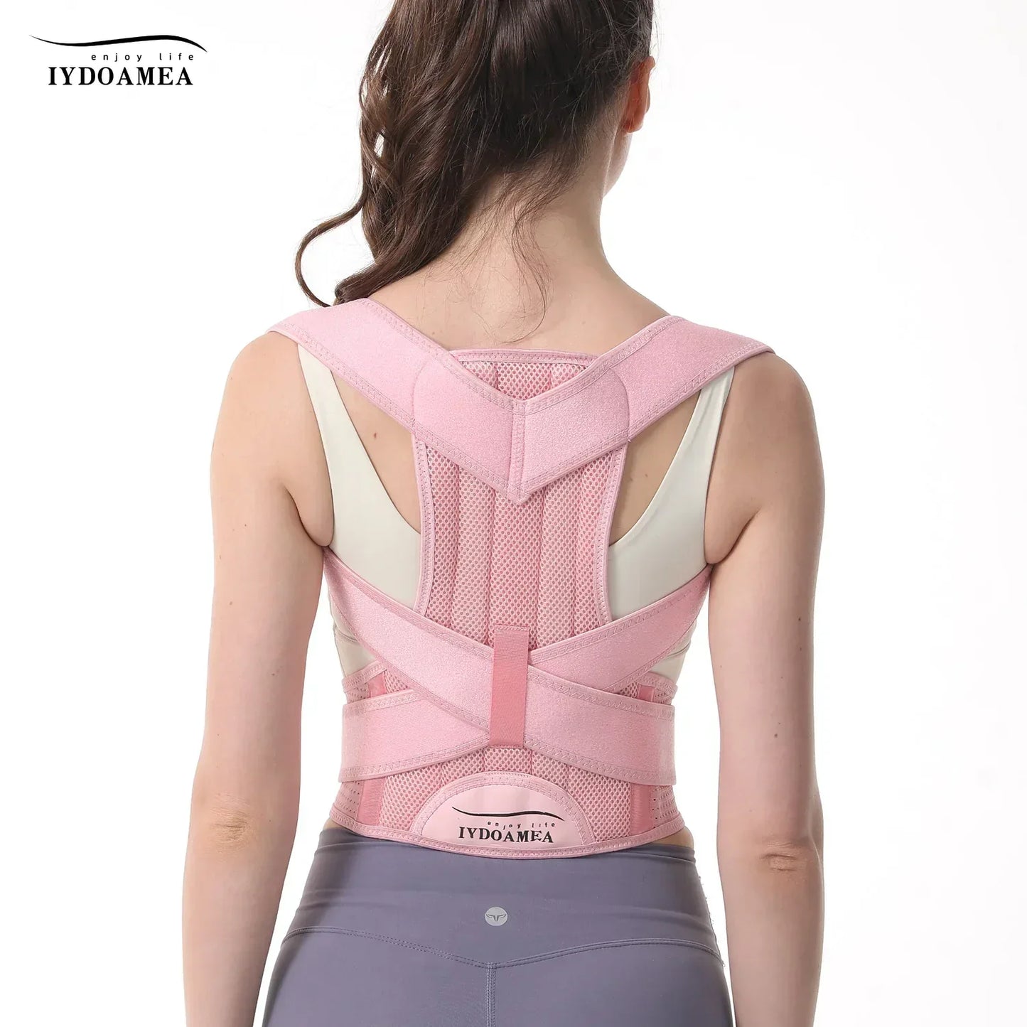 Adjustable Back & Posture Support - IYDoaMea/Pink - IYDoaMea