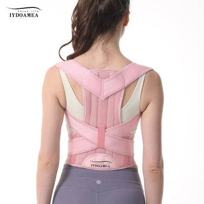 Adjustable Back & Posture Support - IYDoaMea/Pink - IYDoaMea