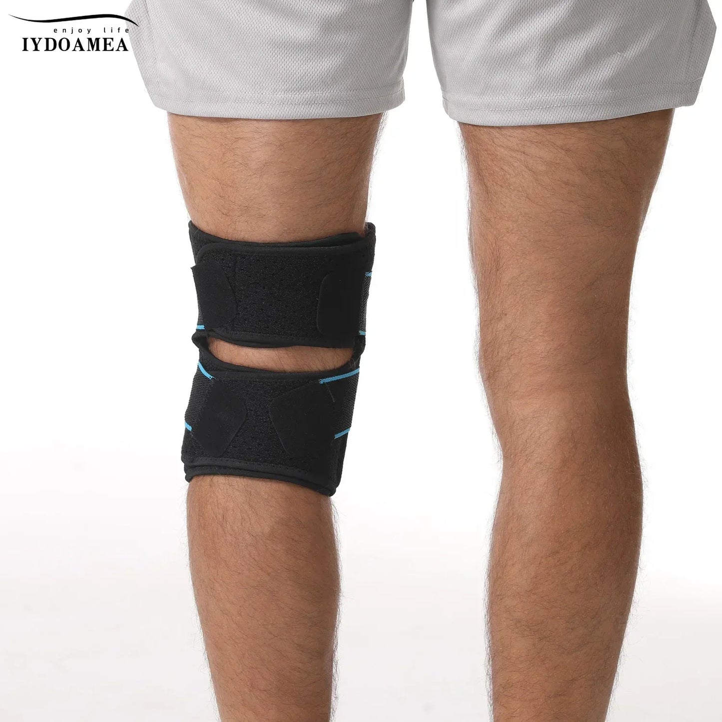 Knee Brace with Side Stabilizers Patella Gel Pads - IYDoaMea