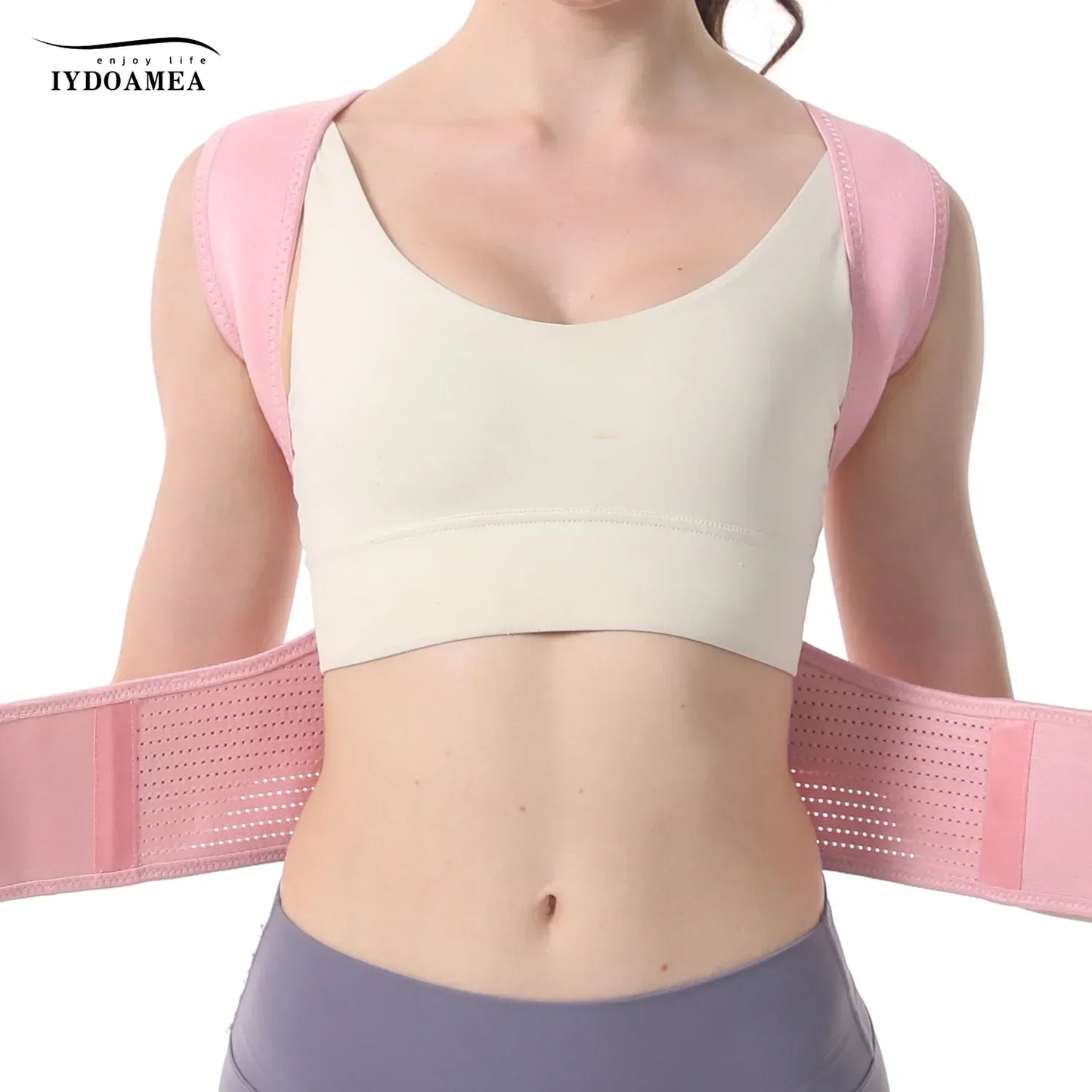 Adjustable Back & Posture Support - IYDoaMea/Pink - IYDoaMea