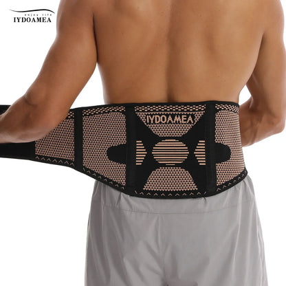 Copper Back Brace with Lumbar Support Belt - IYDoaMea