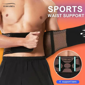Copper Back Brace with Lumbar Support Belt - IYDoaMea
