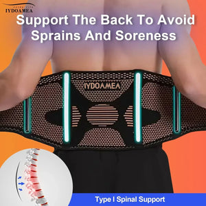 Copper Back Brace with Lumbar Support Belt - IYDoaMea