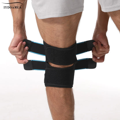 Knee Brace with Side Stabilizers Patella Gel Pads - IYDoaMea