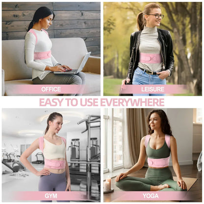 Adjustable Back & Posture Support - IYDoaMea/Pink - IYDoaMea