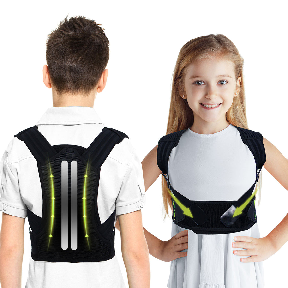 Posture Corrector for Kids & Teens – Adjustable Upper Back Posture Brace