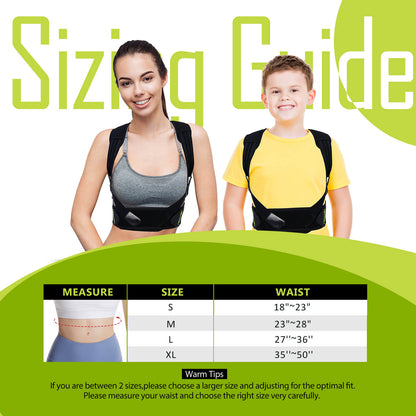 Posture Corrector Brace for Kids & Teens – Adjustable Back & Shoulder Support