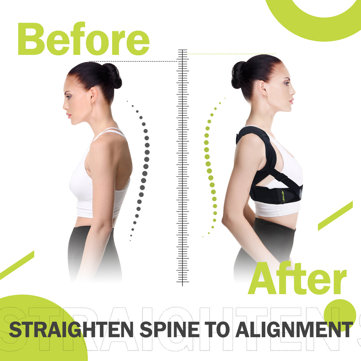 Posture Corrector for Kids & Teens – Adjustable Upper Back Posture Brace
