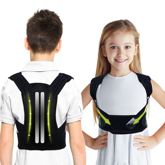 IYDOAMEA Professional Posture Corrector for Kids, Adjustable Upper Back Posture Brace for Teenagers Boys and Girls Under Clothes Spinal Support to Improves Slouch, Prevent Humpback, Relieve Back Pain
