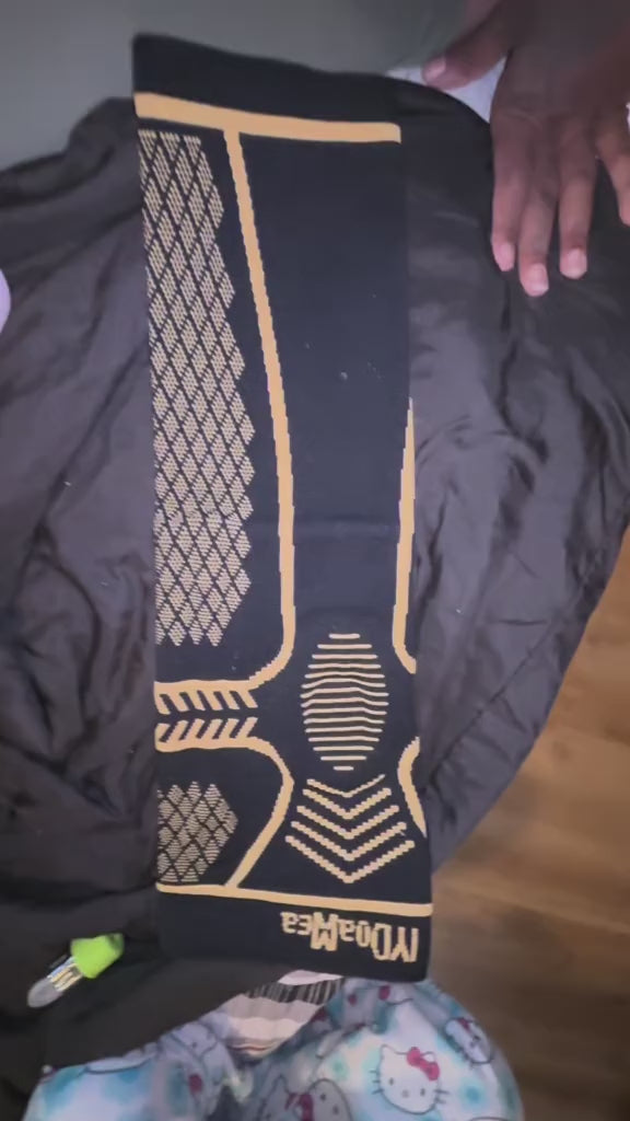 Anti Slip Copper Knee Compression Sleeve – Full Leg Support for Sports & Recovery - How to Wear Video