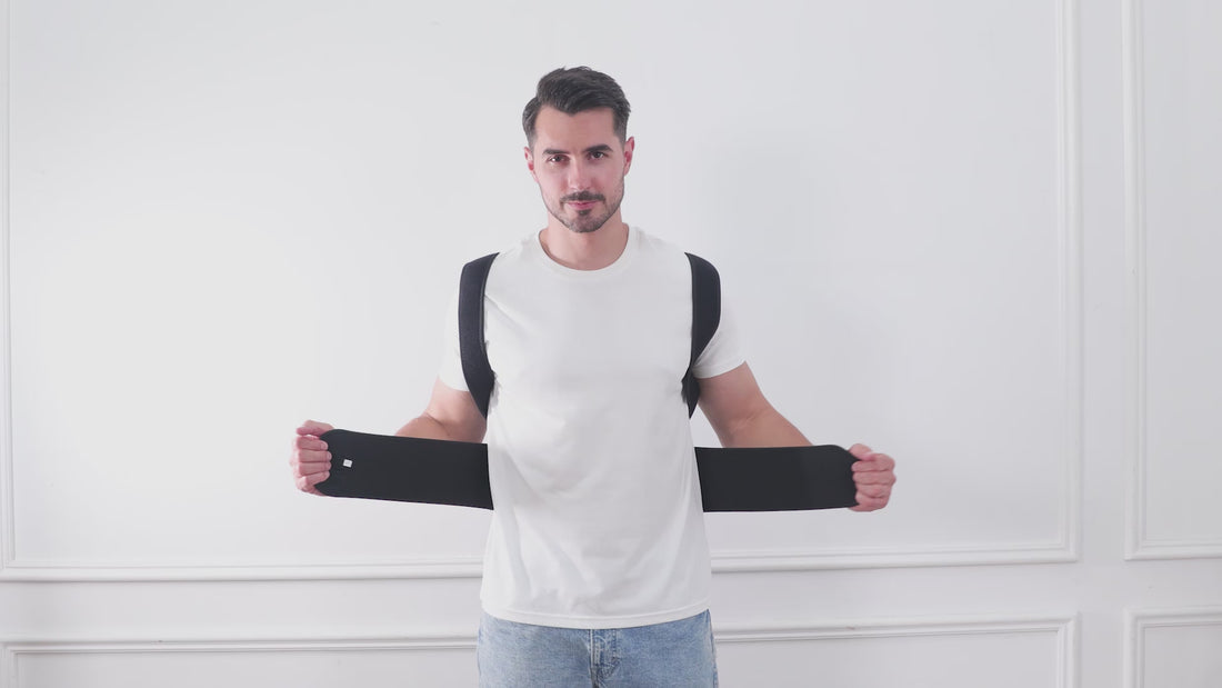 Adjustable Posture Corrector Brace – Upper Back Shoulder Alignment Support - How to Wear Video