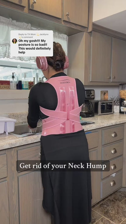 IYDOAMEA Back Brace Posture Corrector for Women, Shoulder Straightener, Adjustable Full Back Support, Upper and Lower Back Pain Relief - Scoliosis, Hunchback, Hump, Thoracic, Spine Corrector
