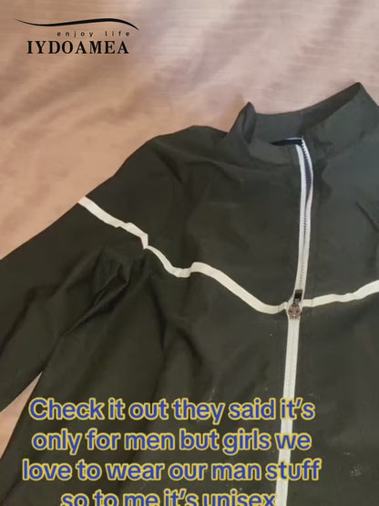 Long Sleeve Shirt with Zipper Sauna Suit Sweat Weight Loss