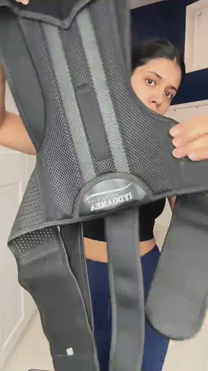 Adjustable Posture Corrector for Women & Men – Upper Back & Shoulder Alignment Support