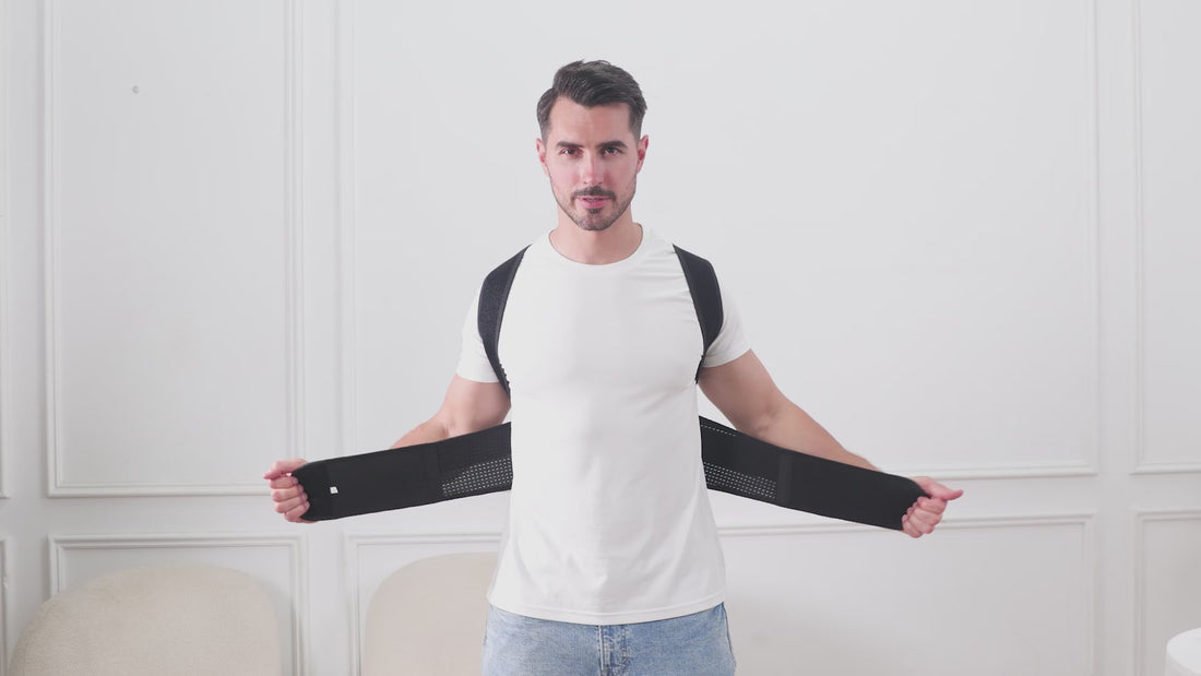 IYDoaMea Adjustable Posture Corrector for Women - How to Wear Video