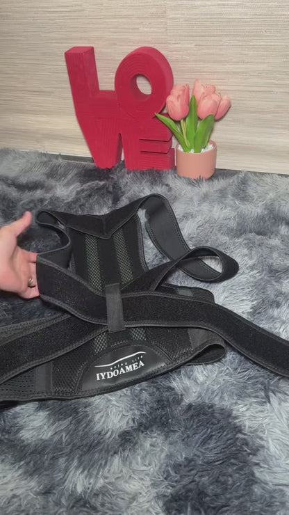 IYDoaMea Back Brace Posture Corrector for Women and Men, Shoulder Straightener, Adjustable Full Back Support, Upper and Lower Back Pain Relief - Scoliosis, Hunchback, Hump, Thoracic, Spine Corrector